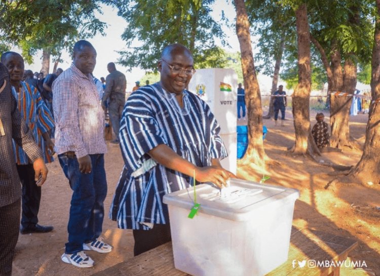 Bawumia votes in Walewale constituency