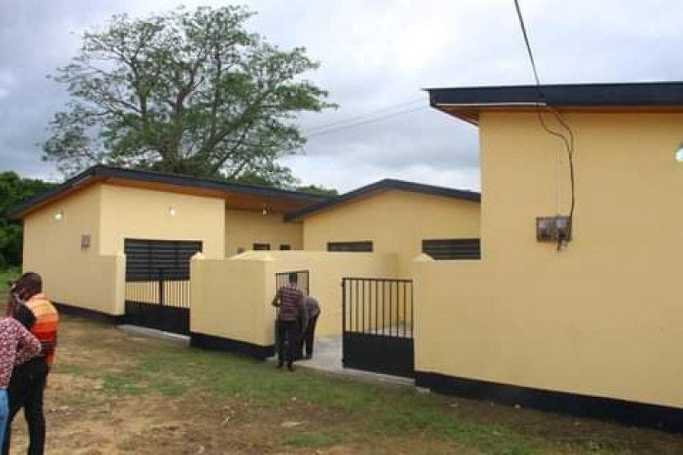 South Tongu DCE Inaugurates Police station and staff bungalow at Adutor