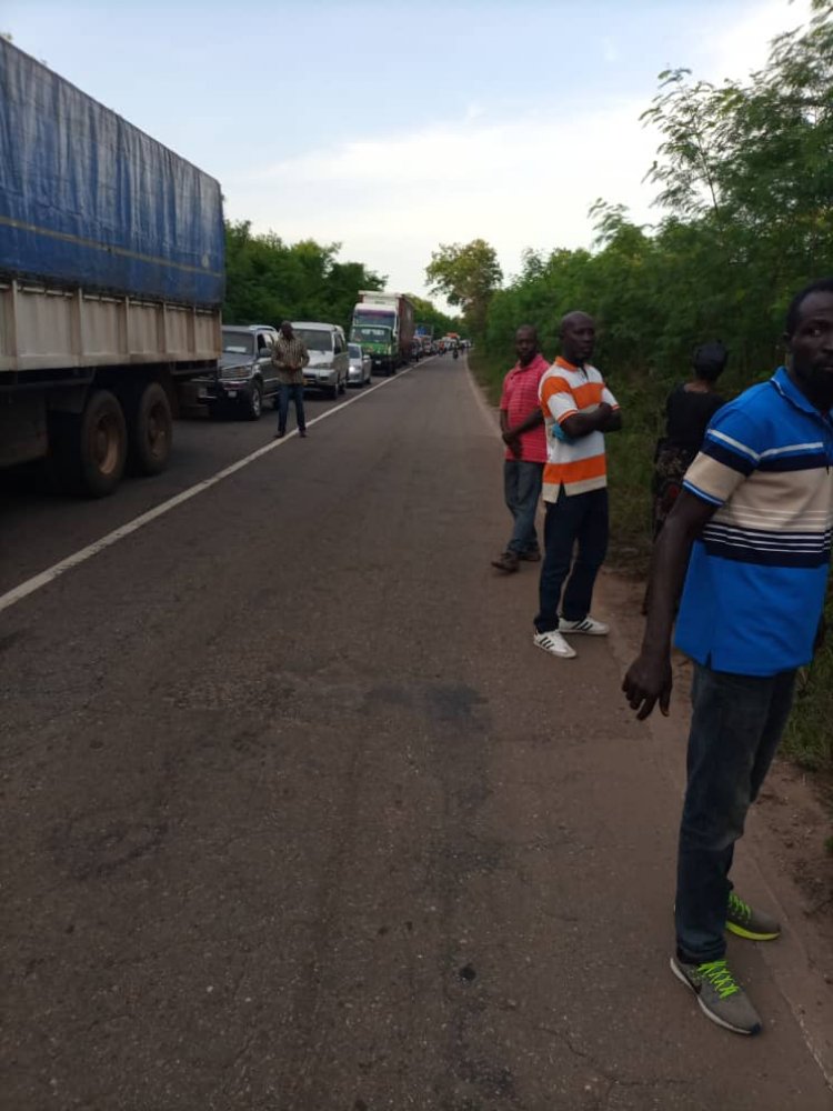 Near-Fatal Accident Causes Gridlock on Tema-Akosombo Highway