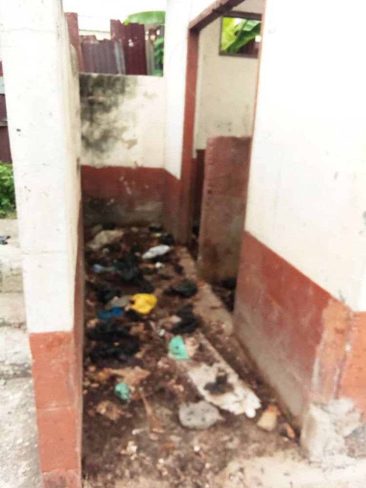 Residents of Anyimadukurom defecate openly due to the lack of toilet facility