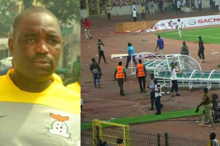 CAF To Punish Nigerians After Doctor From Zambia Died After Fans Invade The Pitch.