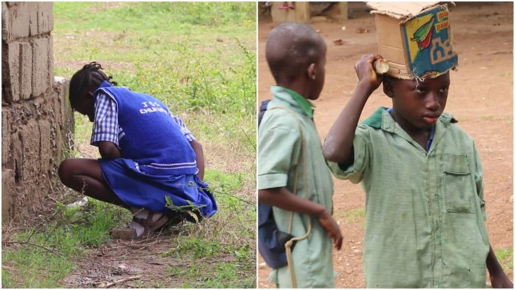 Ayensuano, Aworoeso D/A Basic School Resort to Open Defecation Due to Lack of Toilet Facility 