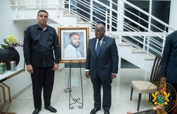 Bishop Dag Heward-Mills' family is consoled by Akufo-Addo after his son's death.