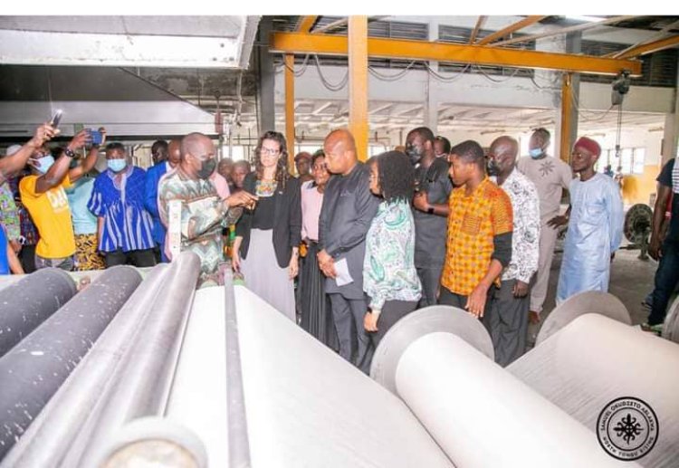 UK And Ghana Enter Into Partnership agreement  -To Revitalize Juapong Textile Factory In North Tongu District