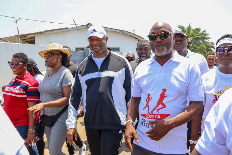 Ga Mantse Urges Healthy Living;  Embarks On Fitness Walk For Homowo