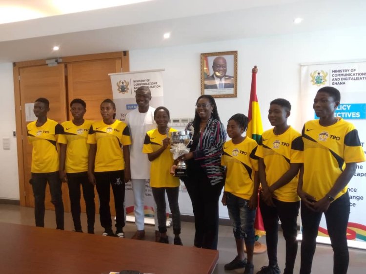 Ursula Owusu Commends Faith Ladies For lifting The  Super Trophy By Beating  Ampem Darkoa Ladies