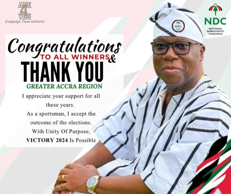 Ade-Coker Sends Congratulatory Messages To All The Winners -Of Gt. Accra Regional Executives Of NDC