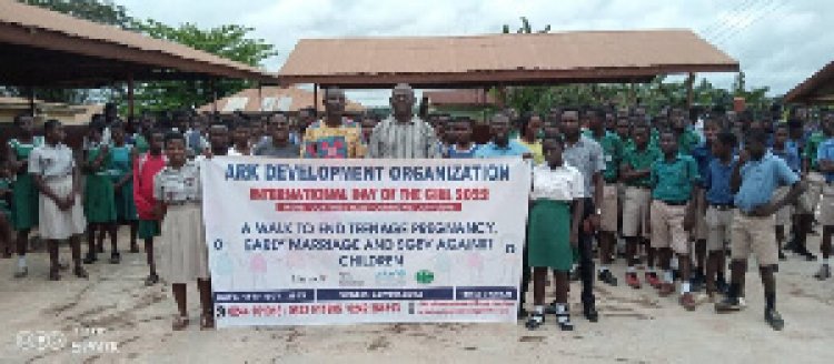Ark Development Organization Poises To End Alarming teenage pregnancy in Akyemansa District