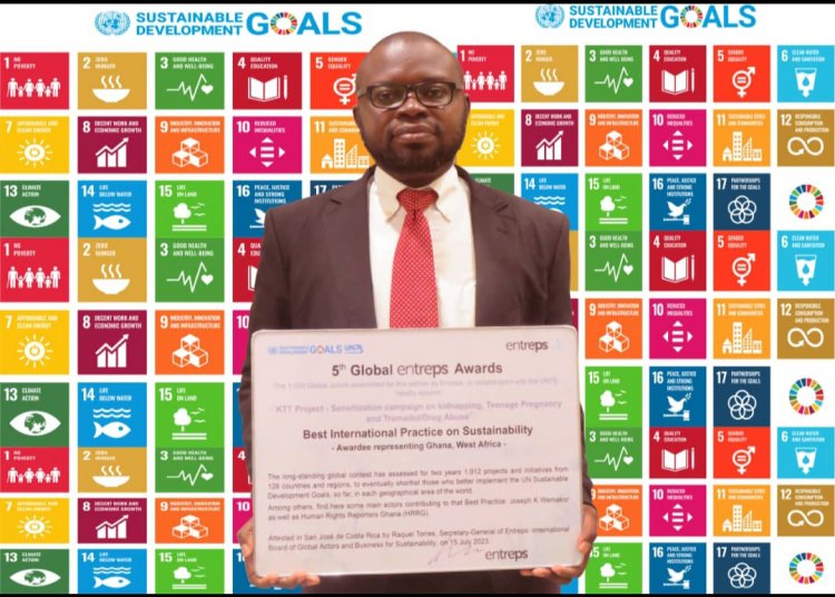 Human Rights Reporters Ghana triumphs with 5th UN Global Entreps Awards for 'KTT Project'