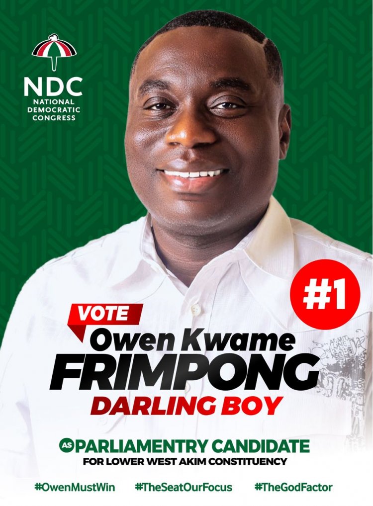 No Darling Boy, No Vote! Lower West Akim Residents Declare Support For Owen Kwame Frimpong Ahead Of Tomorrow NDC Primaries