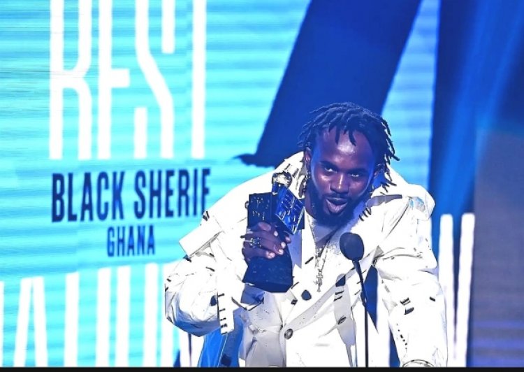 At the BET Hip Hop Awards, Black Sherif told Diasporans, "You are kings and queens; come home"