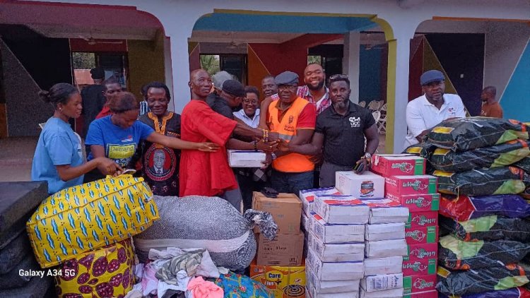 Delmand Foundation,UCC Brethren Donate To Flood  Victims In South Dayi
