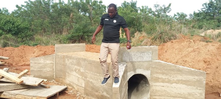 NDC Upper Manya Krobo MP Constructs Bridge Over A Stream On Asesewa-Akotue Road To Improve Public Transportation System