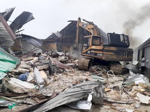 Lockdown Violation: Rivers Converts Site Of Demolished Hotel To Primary School